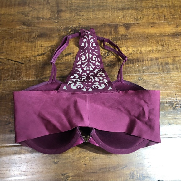 Victoria's Secret Racerback Demi Bra Burgundy - Picture 4 of 5